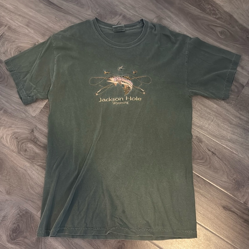 Jackson Hole embroidered cotton T-shirt